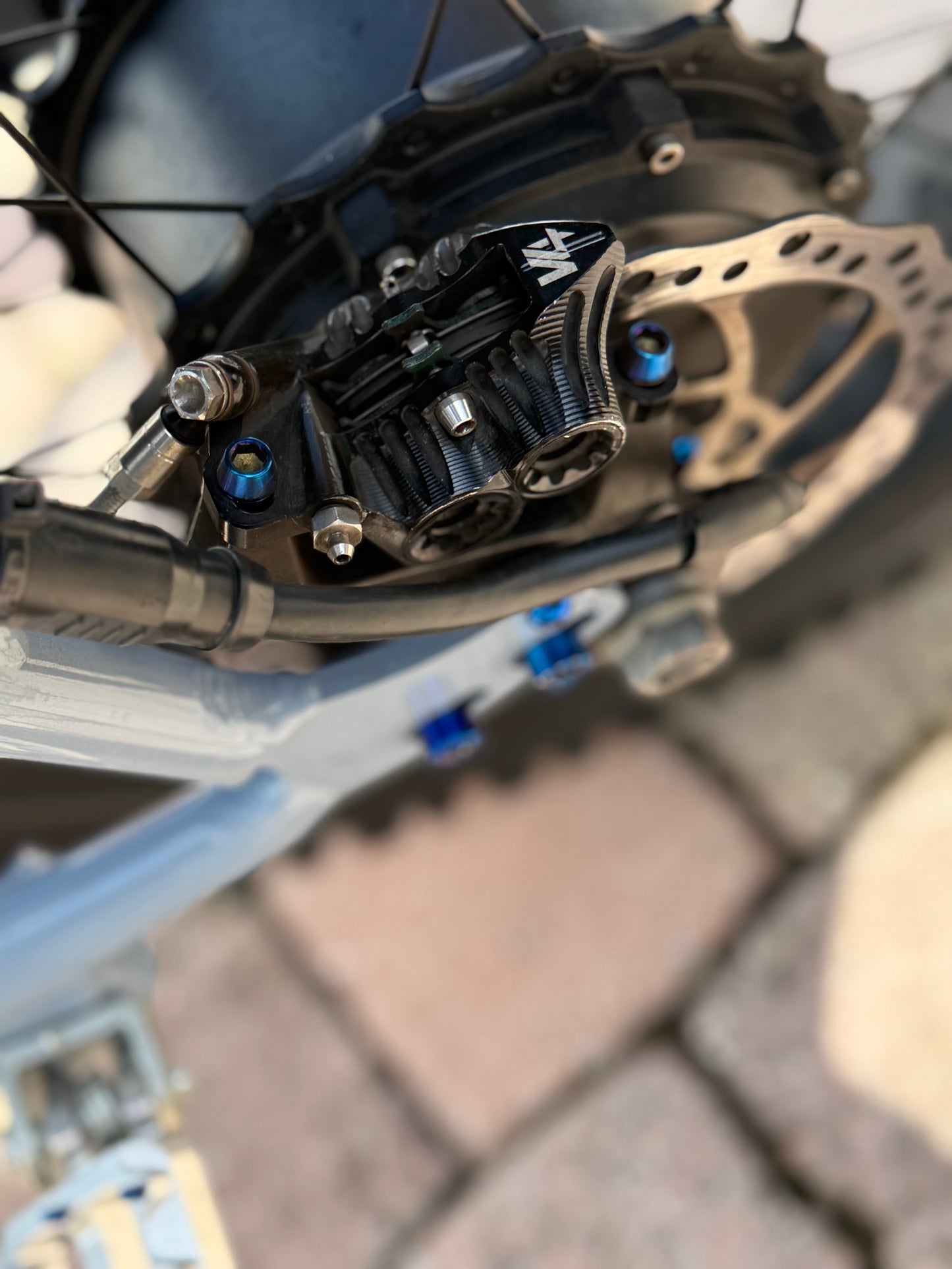 Titanium Rear caliper bolts