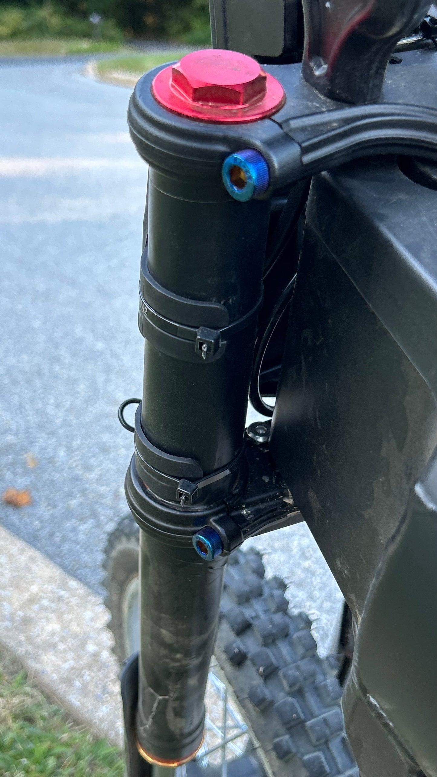 Titanium coated tuttio suspension bolts